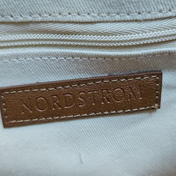 Nordstrom Pink and Cream Woven Tote - Picture 7 of 10